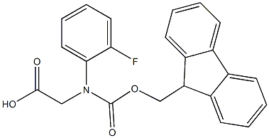 N-FMOC-S-2-氟苯甘氨酸 结构式