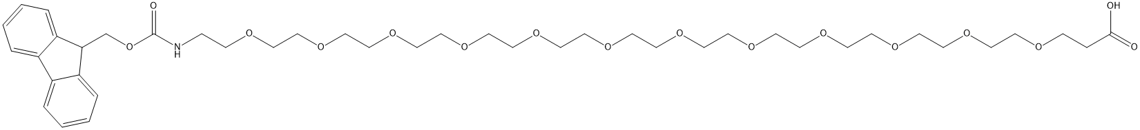 N-芴甲氧羰基-十二聚乙二醇-羧酸 结构式