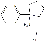 1-(吡啶-2-基)环戊烷-1-胺二盐酸盐 结构式