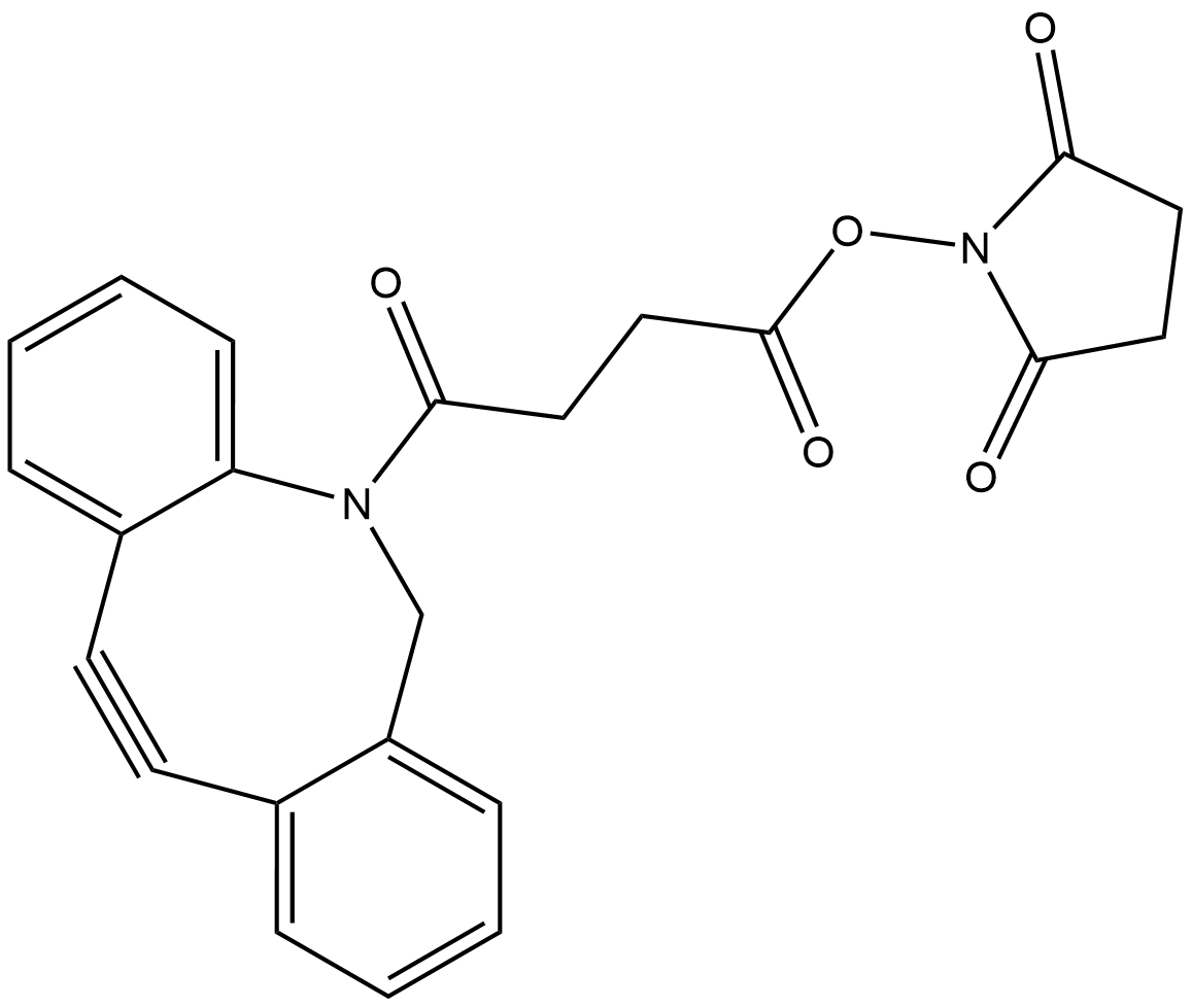 二苯并环辛炔-N-羟基琥珀酰亚氨基基酯 结构式