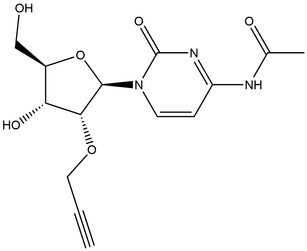 N4-Acetyl-2′-O-propargylcytidine 结构式