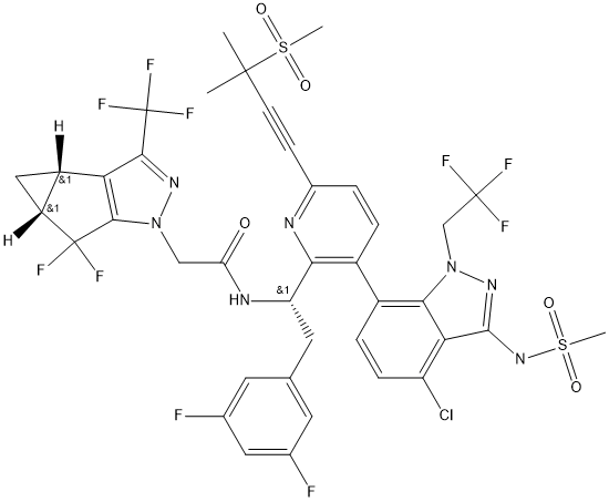 HIV-1衣壳抑制剂GS-6207 结构式