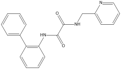 N1-([1,1'-联苯基]-2-基)-N2-(吡啶 2-基甲基)草酰胺 结构式