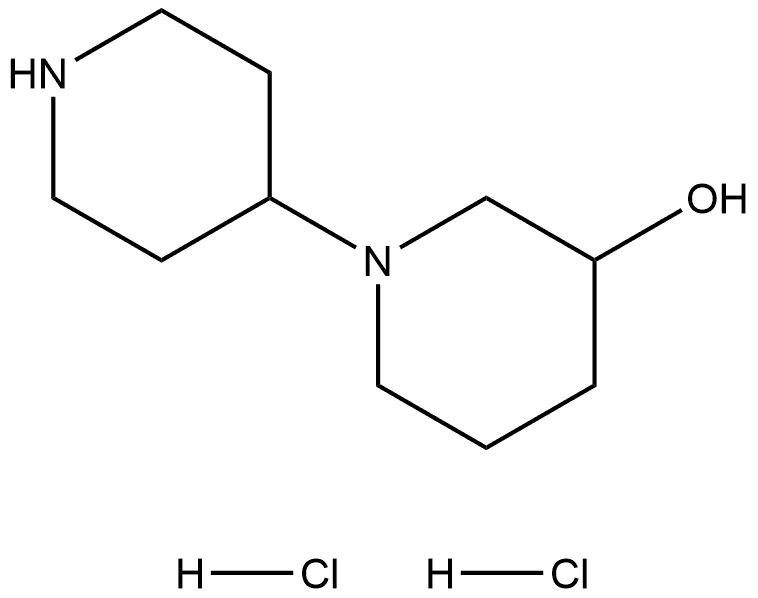 [1,4′-Bipiperidin]-3-ol, hydrochloride (1:2) 结构式