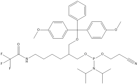 AMINO-MODIFIER C7 CE PHOSPHORAMIDITE 结构式