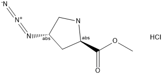 methyl (2R,4S)-4-azidopyrrolidine-2-carboxylate hydrochloride 结构式