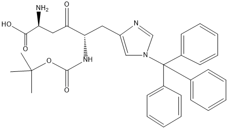 Boc-His(Trt)-Ala-OH 结构式