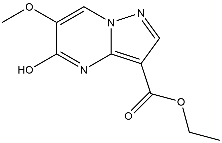 ethyl 5-hydroxy-6-methoxypyrazolo[1,5-a]pyrimidine-3-carboxylate 结构式