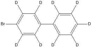 4-溴联苯-D9 结构式