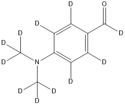 4-对二甲胺基苯甲醛-D11 结构式