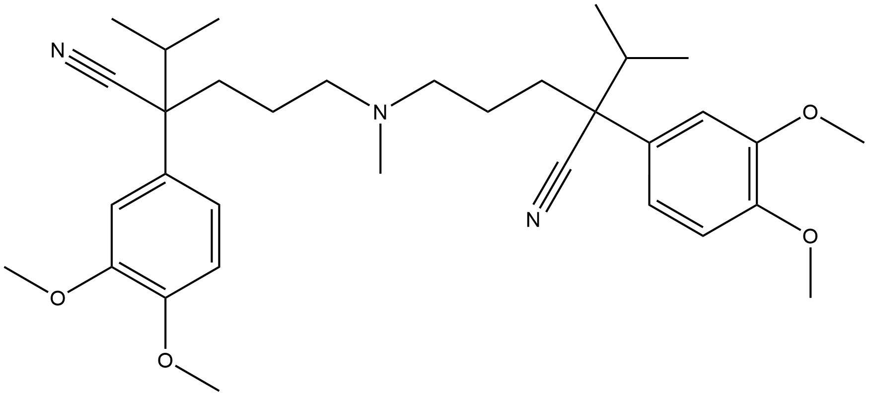 Verapamil Impurity N 结构式