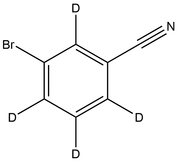 3-溴苄腈-2,4,5,6-D4 结构式