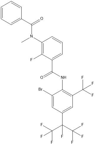 溴虫氟苯双酰胺 结构式