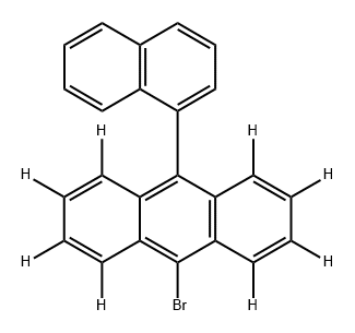 9-溴-10-(1-萘基)蒽-1,2,3,4,5,6,7,8-D8 结构式