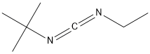 1-叔丁基-3-乙基氨基氰 结构式