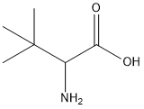 DL-叔亮氨酸 结构式