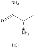 L-丙氨酰胺盐酸盐 结构式