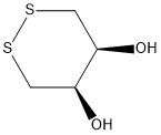 顺式-4,5-二羟基-1,2-二噻烷 结构式