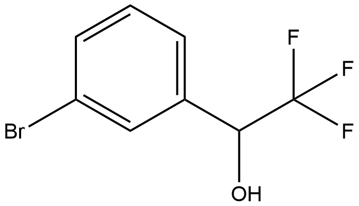 1-(3-溴苯基)-2,2,2-三氟乙烷-1-醇 结构式