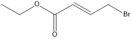 4-溴巴豆酸乙酯 结构式