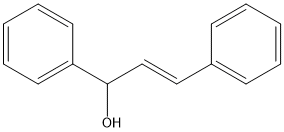 3,3-二苯丙基-2-丙烯-1-醇 结构式