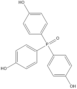 三(4-羟基苯基)氧化膦 结构式