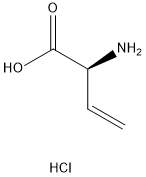 (S)-2-氨基丁-3-烯酸盐酸盐 结构式