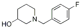 1-(4-氟-苄基)-哌啶-3-醇 结构式