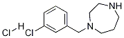 1-(3-氯-苄基)-[1,4]二氮杂环庚烷盐酸盐 结构式