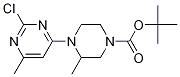 4-(2-Chloro-6-methyl-pyrimidin-4-yl)-3-methyl-piperazine-1-carboxylic acid tert-butyl ester 结构式