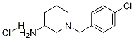 1-(4-氯-苄基)-哌啶-3-基胺盐酸盐 结构式