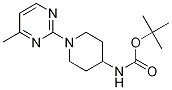 [1-(4-甲基-嘧啶-2-基)-哌啶-4-基]-氨基甲酸叔丁基酯 结构式