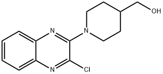 1-(3-氯-喹喔啉-2-基)-哌啶-4-基]-甲醇 结构式