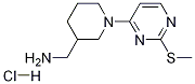 C-[1-(2-甲基硫烷基-嘧啶-4-基)-哌啶-3-基]甲胺盐酸盐 结构式