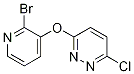 3-(2-Bromo-pyridin-3-yloxy)-6-chloro-pyridazine 结构式