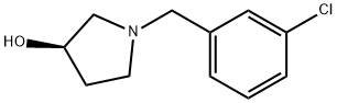 (R)-1-(3-氯-苄基)-吡咯烷-3-醇 结构式