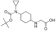 (1R,4R)-[4-(tert-Butoxycarbonyl-cyclopropyl-aMino)-cyclohexylaMino]-acetic acid 结构式