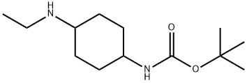 (4-乙基氨基-环己基)-氨基甲酸叔丁酯 结构式