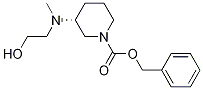 (R)-3-[(2-Hydroxy-ethyl)-Methyl-aMino]-piperidine-1-carboxylic acid benzyl ester 结构式