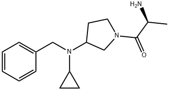(S)-2-AMino-1-[3-(benzyl-cyclopropyl-aMino)-pyrrolidin-1-yl]-propan-1-one 结构式