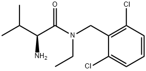 (S)-2-AMino-N-(2,6-dichloro-benzyl)-N-ethyl-3-Methyl-butyraMide 结构式
