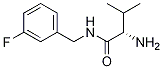 (S)-2-AMino-N-(3-fluoro-benzyl)-3-Methyl-butyraMide 结构式