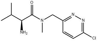 (S)-2-AMino-N-(6-chloro-pyridazin-3-ylMethyl)-3,N-diMethyl-butyraMide 结构式