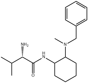 (S)-2-AMino-N-[2-(benzyl-Methyl-aMino)-cyclohexyl]-3-Methyl-butyraMide 结构式