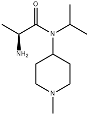 (S)-2-AMino-N-isopropyl-N-(1-Methyl-piperidin-4-yl)-propionaMide 结构式