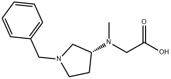 [((R)-1-Benzyl-pyrrolidin-3-yl)-Methyl-aMino]-acetic acid 结构式