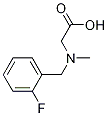 [(2-Fluoro-benzyl)-Methyl-aMino]-acetic acid 结构式