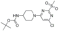 [1-(6-Chloro-2-Methanesulfonyl-pyriMidin-4-yl)-piperidin-4-yl]-carbaMic acid tert-butyl ester 结构式