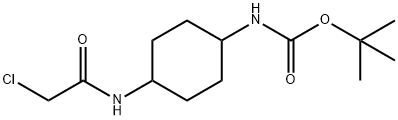 [4-(2-Chloro-acetylaMino)-cyclohexyl]-carbaMic acid tert-butyl  ester 结构式