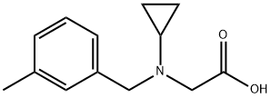 [Cyclopropyl-(3-Methyl-benzyl)-aMino]-acetic acid 结构式